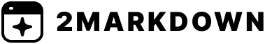 2markdown logo